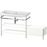 Консоль с раковиной Duravit Happy D.2 Plus 1600х490 мм HP4853N3636 хром/белый матовый