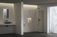 Душевая перегородка Ravak Walk-In Air Wall-90 GW9W70300Z1C чёрный/прозрачный