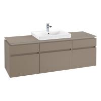 Тумба под раковину Villeroy & Boch Legato 1600х500 мм B68700VG трюфель серый