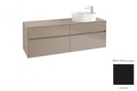 Тумба под раковину Villeroy & Boch Collaro 1600х500 мм C06700PD чёрный матовый