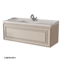 Тумба под раковину Caprigo Ponza-A 120 1190х469 мм 13515 B074 кофе латте