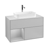 Тумба под раковину Villeroy & Boch Finion 1000х501 мм F241GJGJ светло-серый/светло-серый