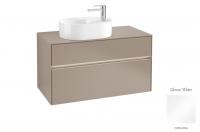 Тумба под раковину Villeroy & Boch Collaro 1000х500 мм с подсветкой C055L0DH белый глянцевый