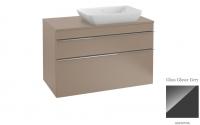 Тумба под раковину Villeroy & Boch Venticello 957х502 мм R A94301RA серое стекло