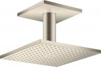 Верхний душ Axor ShowerSolutions 250 1jet с потолочным подсоединением 35308820 шлифованный никель