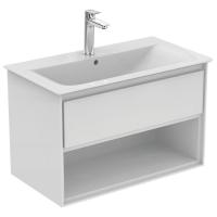 Тумба под раковину Ideal Standard Connect Air 800x440 мм E0827B2 белый глянец/белый матовый