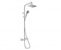 Душевая система с термостатом для душа Hansgrohe Vernis Shape Showerpipe 230 1jet EcoSmart 26097000 хром