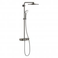 Душевая система с термостатом для душа Grohe Euphoria SmartControl System 310 мм Duo 26 507 AL0 тёмный графит матовый