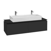 Тумба под раковину Villeroy & Boch Legato 1200х500 мм B60900PD лак чёрный матовый