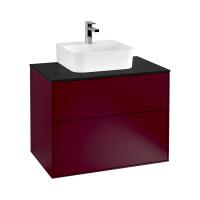 Тумба под раковину Villeroy & Boch Finion 800х501 мм F08200HB пион/чёрный