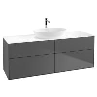 Тумба под раковину Villeroy & Boch Finion 1600х501 мм F85100GK матовый антрацит
