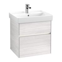 Тумба под раковину Villeroy & Boch Collaro 554х444 мм с подсветкой C008L0E8 белое дерево