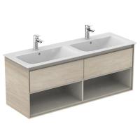 Тумба под раковину Ideal Standard Connect Air 1300x440 мм E0831UK светло-коричневое дерево/светло-коричневый матовый