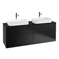 Тумба под раковину Villeroy & Boch Finion 1600х501 мм F31200PD чёрный матовый