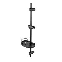 Душевая штанга Lemark 75 см с мыльницей LM3775BL чёрный