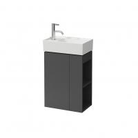 Тумба под раковину Laufen Kartell 440х270 мм петли слева 4075170336421 серый