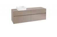 Тумба под раковину Villeroy & Boch Collaro 1600х500 мм C05000VG трюфель серый