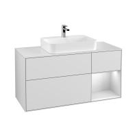 Тумба под раковину Villeroy & Boch Finion 1200х501 мм F421GFGF белый глянцевый/белый глянцевый