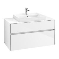 Тумба под раковину Villeroy & Boch Collaro 1000х500 мм C01900DH белый глянцевый