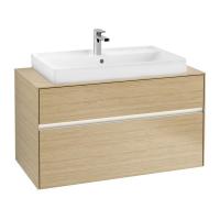 Тумба под раковину Villeroy & Boch Collaro 1000х500 мм с подсветкой C020L0VJ северный дуб