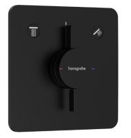 Смеситель Hansgrohe DuoTurn Q (внешняя часть для 2 потребителей) 75414670 матовый чёрный