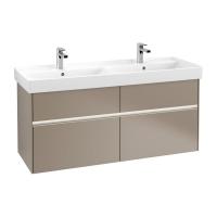 Тумба под раковину Villeroy & Boch Collaro 1254х444 мм с подсветкой C013L0VG трюфель серый