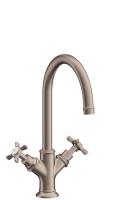 Смеситель для раковины Axor Montreux 210 ComfortZone 16502820 шлифованный никель