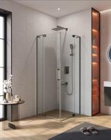 Душевой угол Cezares Slider 900-1000x900-1000x1950 мм SLIDER-A-2-90/100-C-GM оружейная сталь/прозрачный