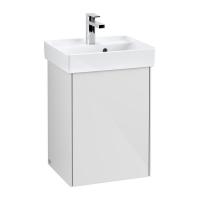 Тумба под раковину Villeroy & Boch Collaro 410х344 мм петли слева C00500DH белый глянцевый