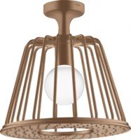 Верхний душ Axor LampShower/Nendo 275 1jet с потолочным подсоединением 26032310 шлифованное красное золото