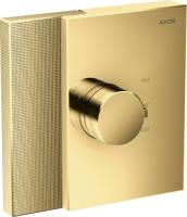 Термостат Axor Edge Highflow (внешняя часть) с алмазной огранкой 46741990 полированное золото