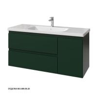 Тумба под раковину Caprigo Forte 120 1164х446 мм (2 ящика, 1 дверь справа) 36117R EML 063 зелёный