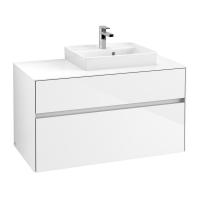 Тумба под раковину Villeroy & Boch Collaro 1000х500 мм C01500DH белый глянцевый