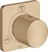 Запорный/переключающий вентиль Axor Citterio M Trio/Quattro (внешняя часть) 34920140 шлифованная бронза