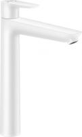 Смеситель для раковины Hansgrohe Talis E 240 ComfortZone высокий излив, донный клапан 71716700 белый матовый