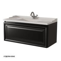 Тумба под раковину Caprigo Ponza-A 100 990х469 мм 13514 В042 чёрный алюминий