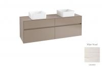 Тумба под раковину Villeroy & Boch Collaro 1600х500 мм C05200E8 белое дерево