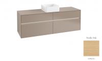 Тумба под раковину Villeroy & Boch Collaro 1600х500 мм с подсветкой C049L0VJ северный дуб