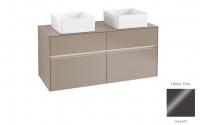 Тумба под раковину Villeroy & Boch Collaro 1200х500 мм с подсветкой C044L0FP серый глянцевый