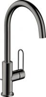 Смеситель для раковины Axor Uno 240 ComfortZone 38036330 хром чёрный полированный