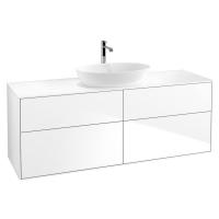Тумба под раковину Villeroy & Boch Finion 1600х501 мм F85100GF белый глянцевый