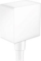 Шланговое подсоединение Hansgrohe FixFit Square 26455700 матовый белый