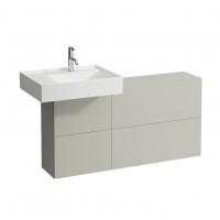 Тумба под раковину Laufen Kartell 1200х270 мм раковина слева 4082910336411 мокрый асфальт