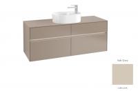 Тумба под раковину Villeroy & Boch Collaro 1400х500 мм с подсветкой C061L0VK мягкий серый