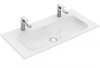 Раковина Villeroy & Boch Finion (под 2 смесителя) 1000х500 мм CeramicPlus 4164A1R1 альпийский белый