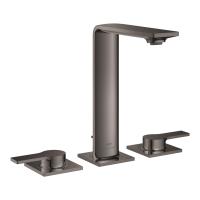 Смеситель для раковины Grohe Allure M-Size 3 отверстия, высокий излив, донный клапан 20 188 A01 графит тёмный