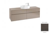 Тумба под раковину Villeroy & Boch Collaro 1600х500 мм C06500FQ дуб графитовый