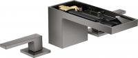 Смеситель для раковины Axor MyEdition на 3 отверстия (без панели) 47052330 хром чёрный полированный