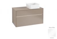Тумба под раковину Villeroy & Boch Collaro 1000х500 мм с подсветкой C040L0DH белый глянцевый