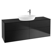 Тумба под раковину Villeroy & Boch Finion 1600х501 мм F97200PD чёрный матовый